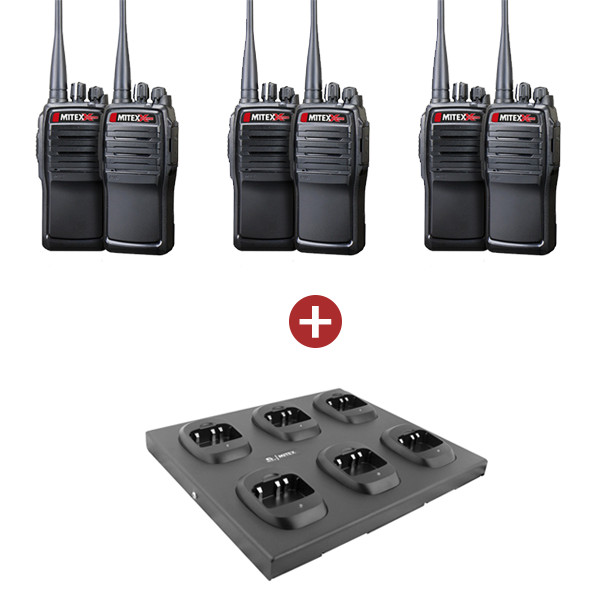 Mitex General Xtreme Six Pack with 6 Way Charger