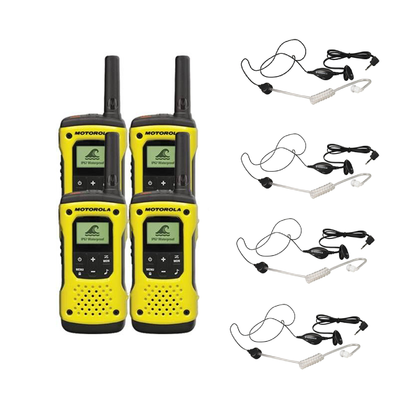 Motorola T92 Quad-pack with 4 Earpieces