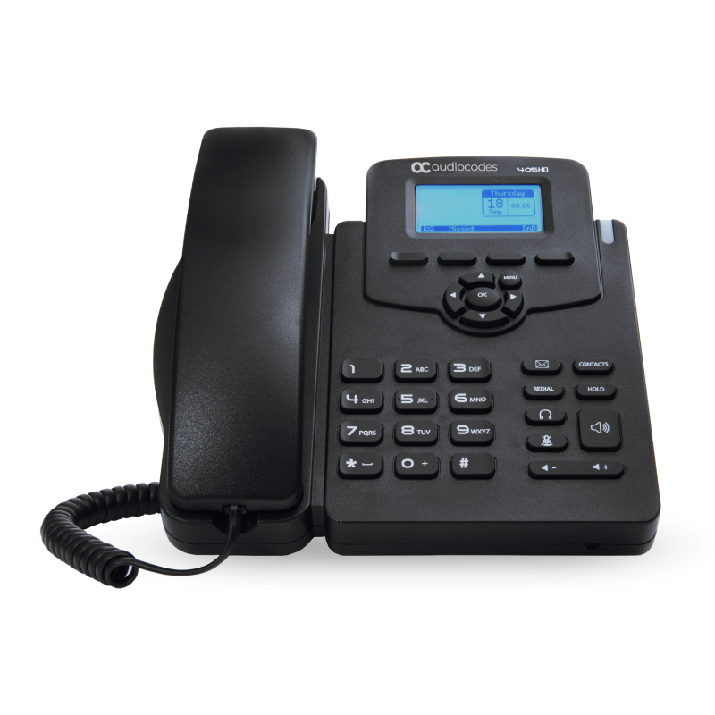 AudioCodes 405HD IP-Phone PoE GbE black