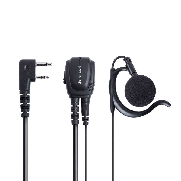 Midland BA21: Kenwood 2-pin earpiece with microphone