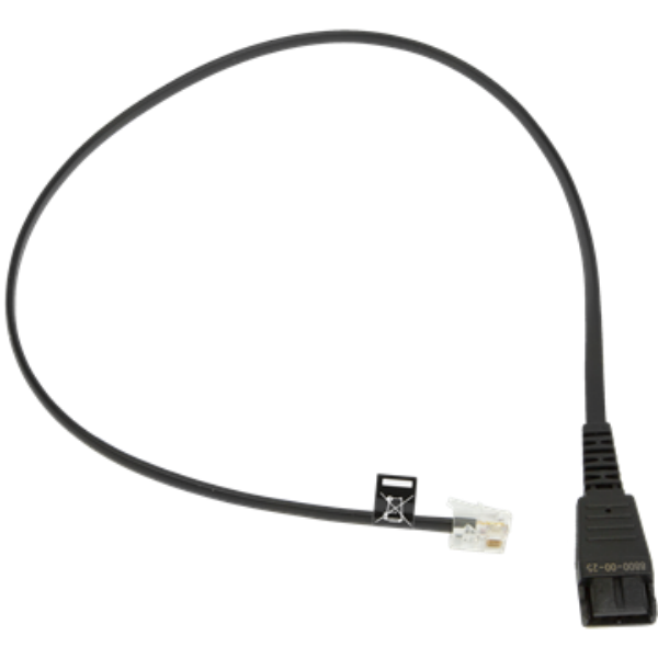 Jabra QD to RJ10 Bottom Cable
