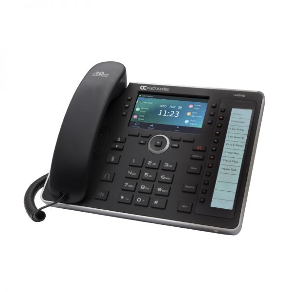 445HD IP-Phone PoE GbE black with integrated BT and WiFi