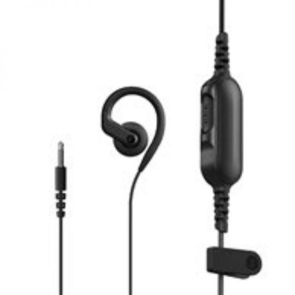 Motorola TLK25 G-Shape Earpiece with PTT (Long Wire)