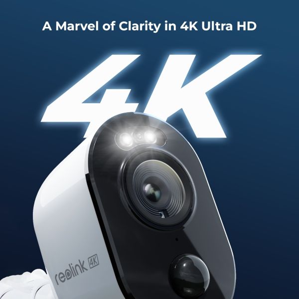 Reolink 4K Argus 3 WiFi AI Battery Cam Kit +64GB