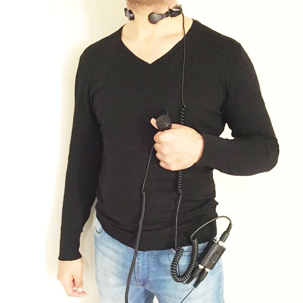 Microheadset for Motorola 2 pins