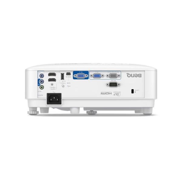 BenQ MX808STH projector rear panel with HDMI VGA and control connections