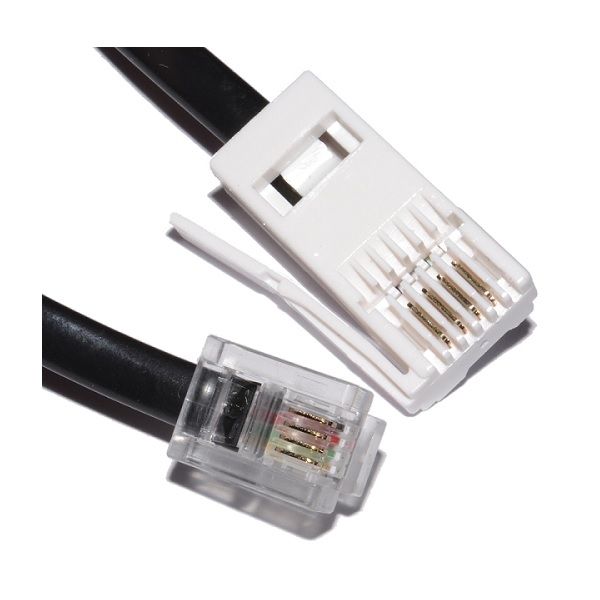 Standard Telephone Line Cable - Black