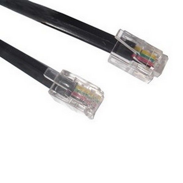RJ9 To RJ9 Cable 50cm Black