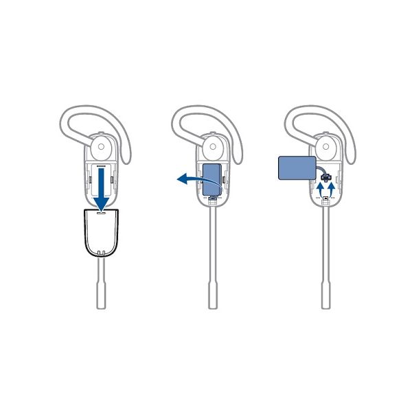 Replacement 3-pin battery for Plantronics CS540