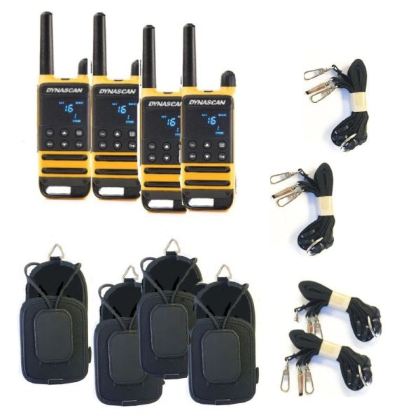 Pack 4 Dynascan P19 + 4 cases with harness 
