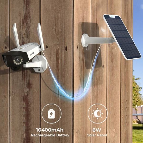 Reolink 2K+ WiFi Duo Lens Battery Cam Kit +64GB