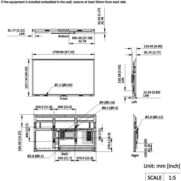Hikvision DS-D5A75RB/A3 75 Inch Display