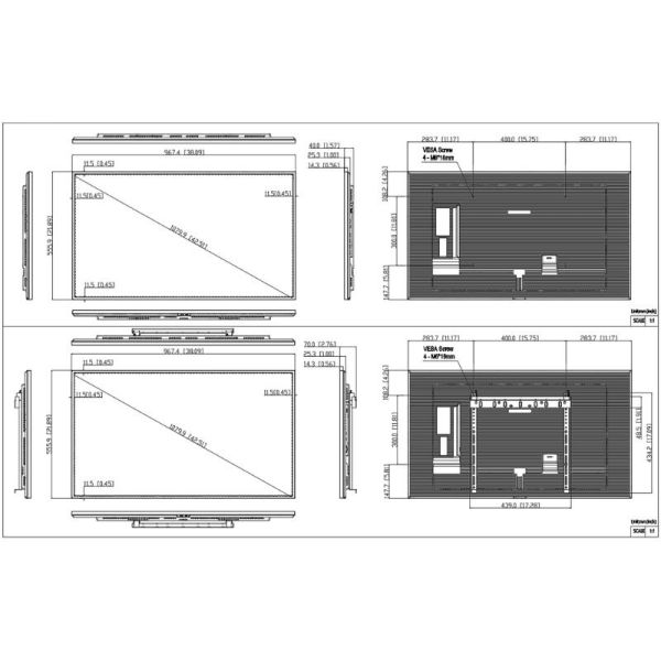 Hikvision DS-D6043UN-DP 43 