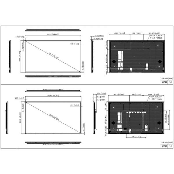 Hikvision DS-D6055UN-DP 55