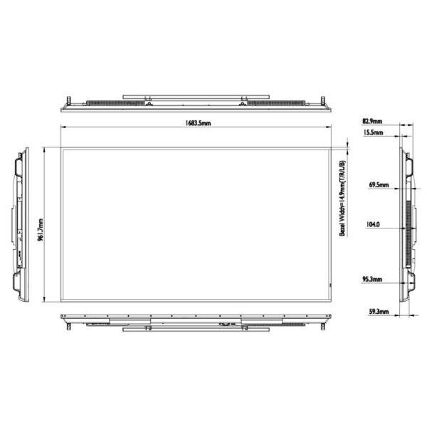 Hikvision DS-D6075UN 75 Inch