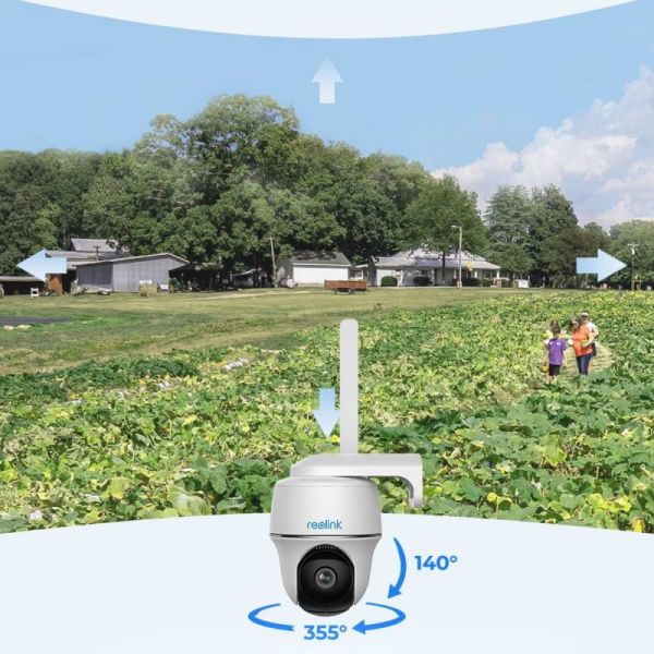 Reolink 2K 4G PT AI Battery Cam Kit +64GB