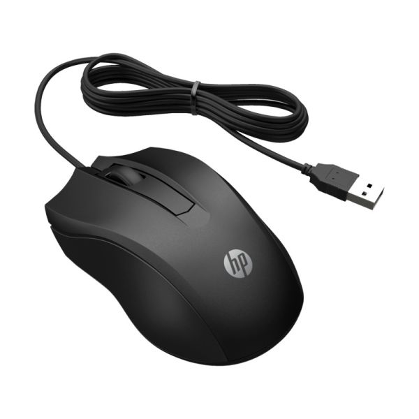 HP 105 Black Wired Mouse