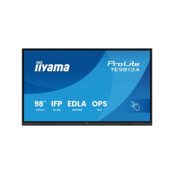 iiyama ProLite TE9813A-B2AG 98 inch interactive display front view