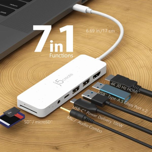 J5create USB-C Multi-Port Hub with Power Delivery