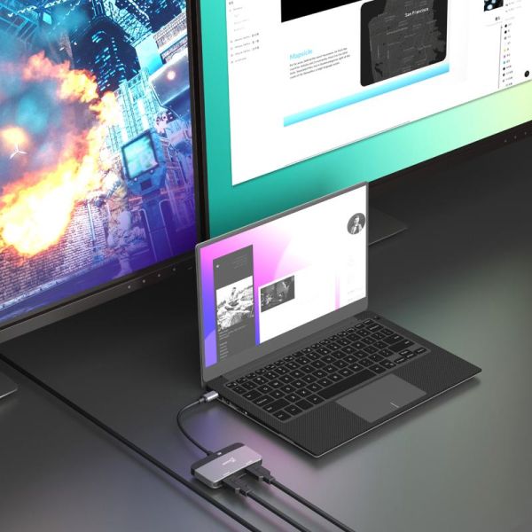 jcreate 8K USB-C to Dual HDMI Display Adapter