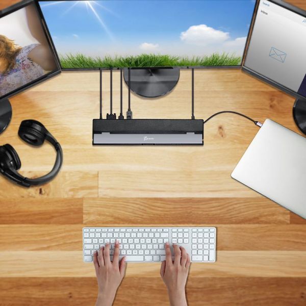 Triple Display Docking Station with 100W PD Adapter