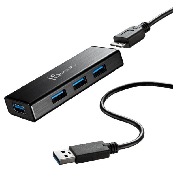 J5Create JUH340-N USB 3.0 4-Port Hub