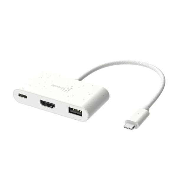 J5CRreate USB-C to HDMI & USB-A Power Delivery