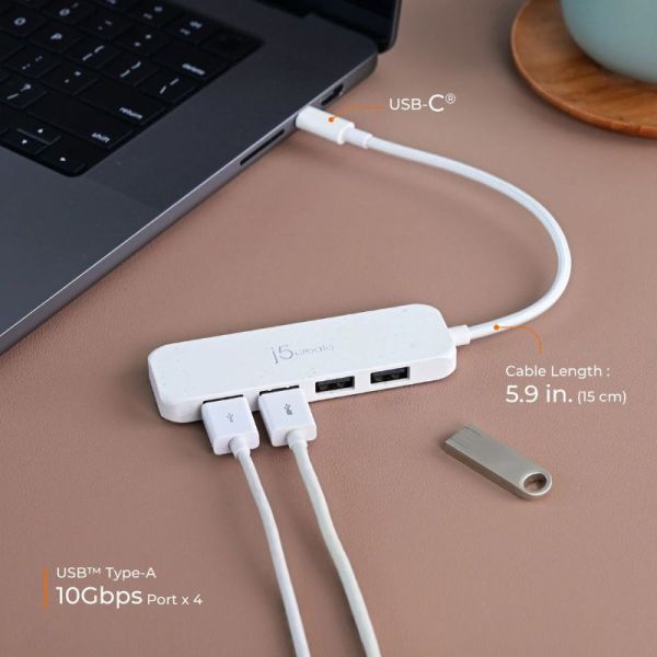 J5create USB-C to 4-Port Type-A Gen 2 Hub