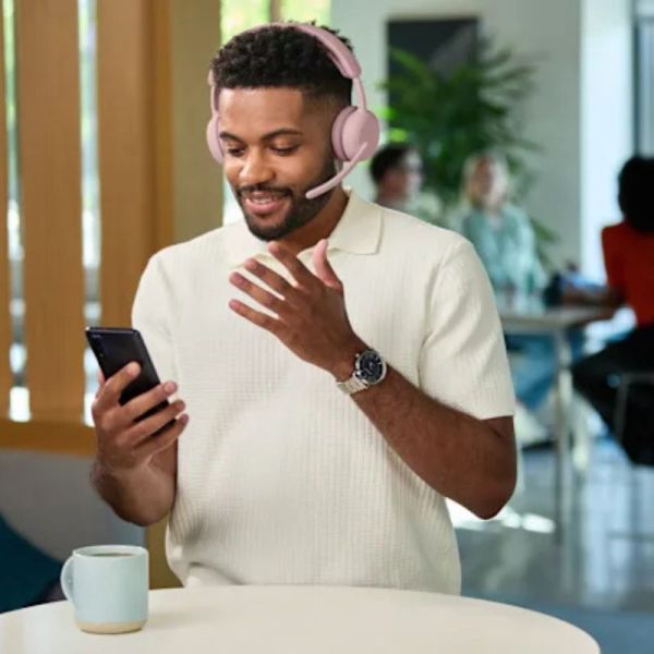 Logitech Zone Wireless 2 ES Teams Pink with receiver