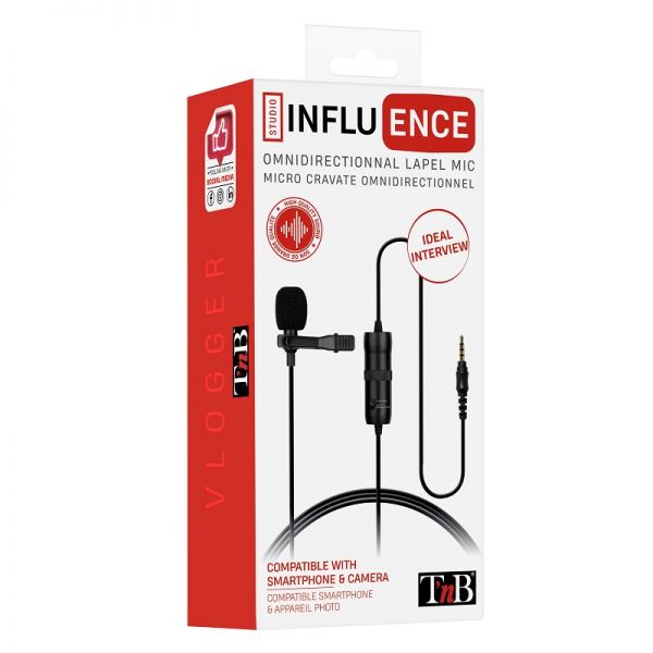 T’NB Influence – Omnidirectionnal jack lapel microphone