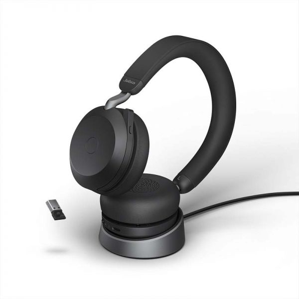Jabra Evolve2 75 USB-A MS with charging base 