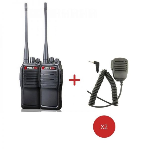 Mitex General Xtreme Twin Pack + Speaker Mics