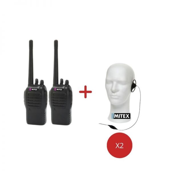 Mitex Sports Twin Pack + D-Shape Earpieces
