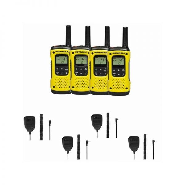 Motorola T92 Quad-pack and 4 Speaker mics