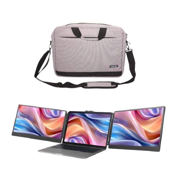 Cleyver 14'' Double Screen Extension for PC/Mac + Case
