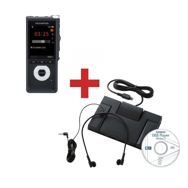 Olympus DS2600 + AS2400 Transcription Kit