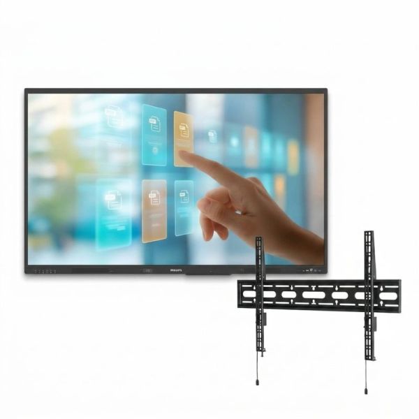 Philips E-Line 86 interactive display with B-Tech BT9903 wall mount
