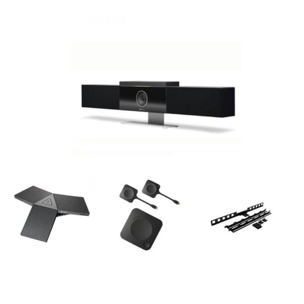 Pack Poly Studio + Microphones + ClickShare + Mounting Bracket