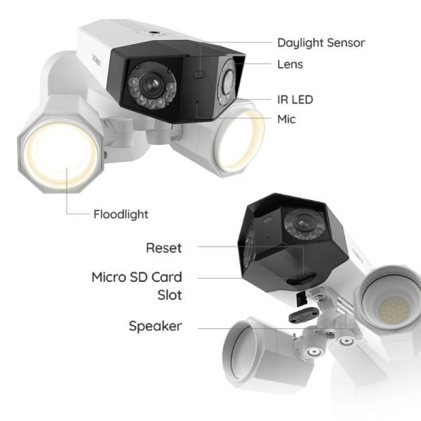 Reolink 4K Duo 2 PoE 180° Smart AI Floodlight Cam