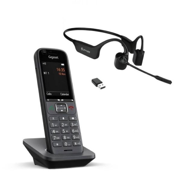 Pack Gigaset S700H PRO  Phone + Cleyver Open ear UC Headset