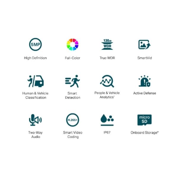 TP-Link VIGI C350 5MP Outdoor Full-Color Bullet Network Camera