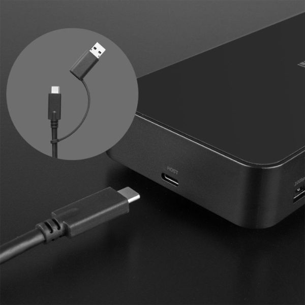 Lindy USB Type C & A Hybrid Laptop Docking Station
