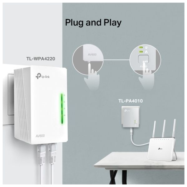 TP Link TL-WPA4220KIT Wi-Fi Powerline