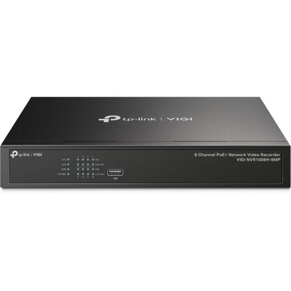 TP-Link VIGI NVR1008H-8MP 8 Channel PoE+ Network Video Recorder