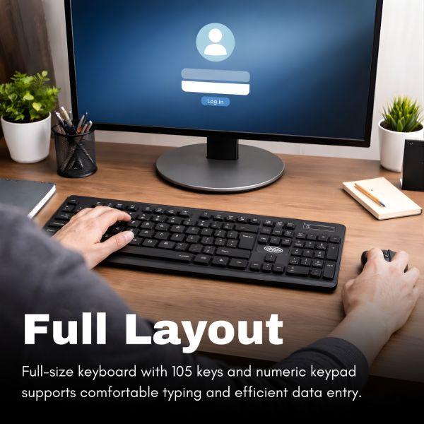 Origin Storage Wireless Keyboard Mouse Combo 2