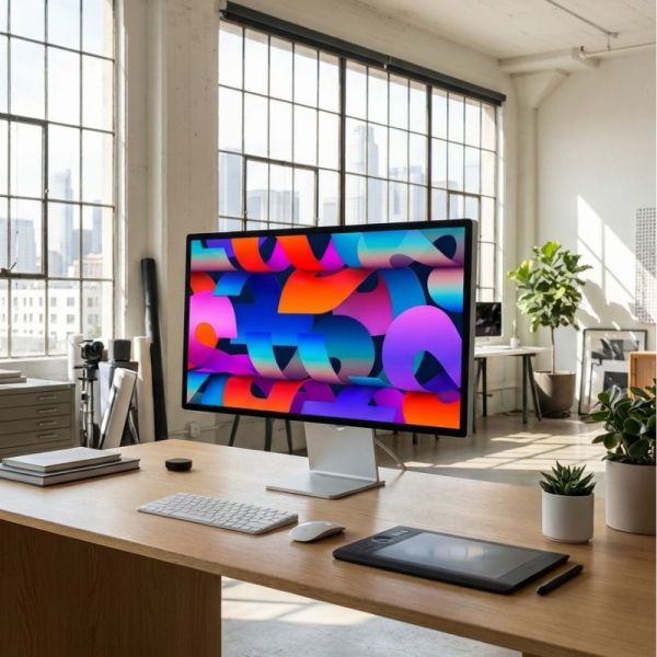 Apple Studio Display XDR nano-texture side profile