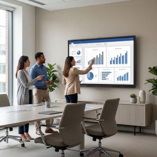 Newline C Series 86 meeting room display