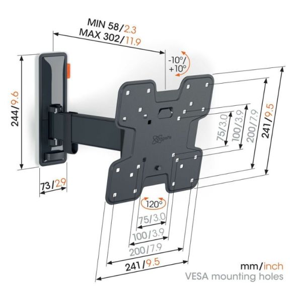 Vogels TVM 3225 Full-Motion TV Wall Mount