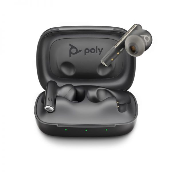 Poly Voyager Free 60 UC USB C Wireless Headphones with Black Case