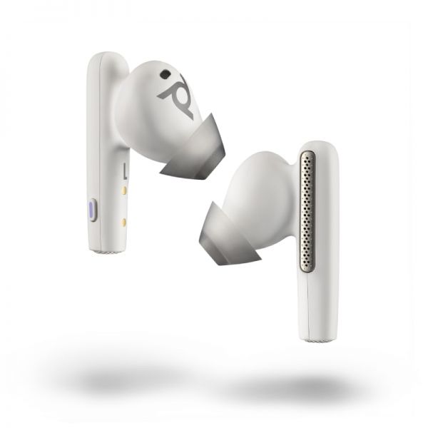 Poly Voyager Free 60 USB A MS Wireless Headphones with Case White